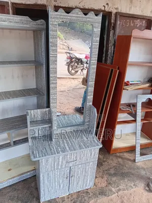 Dressing Mirror With Drawer and Doors Good One