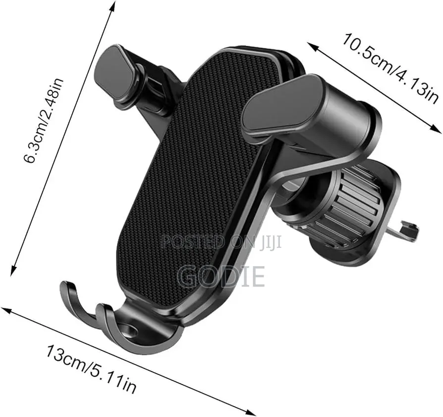 Car Phone Holder Designed For Mounting On An Air Vent.