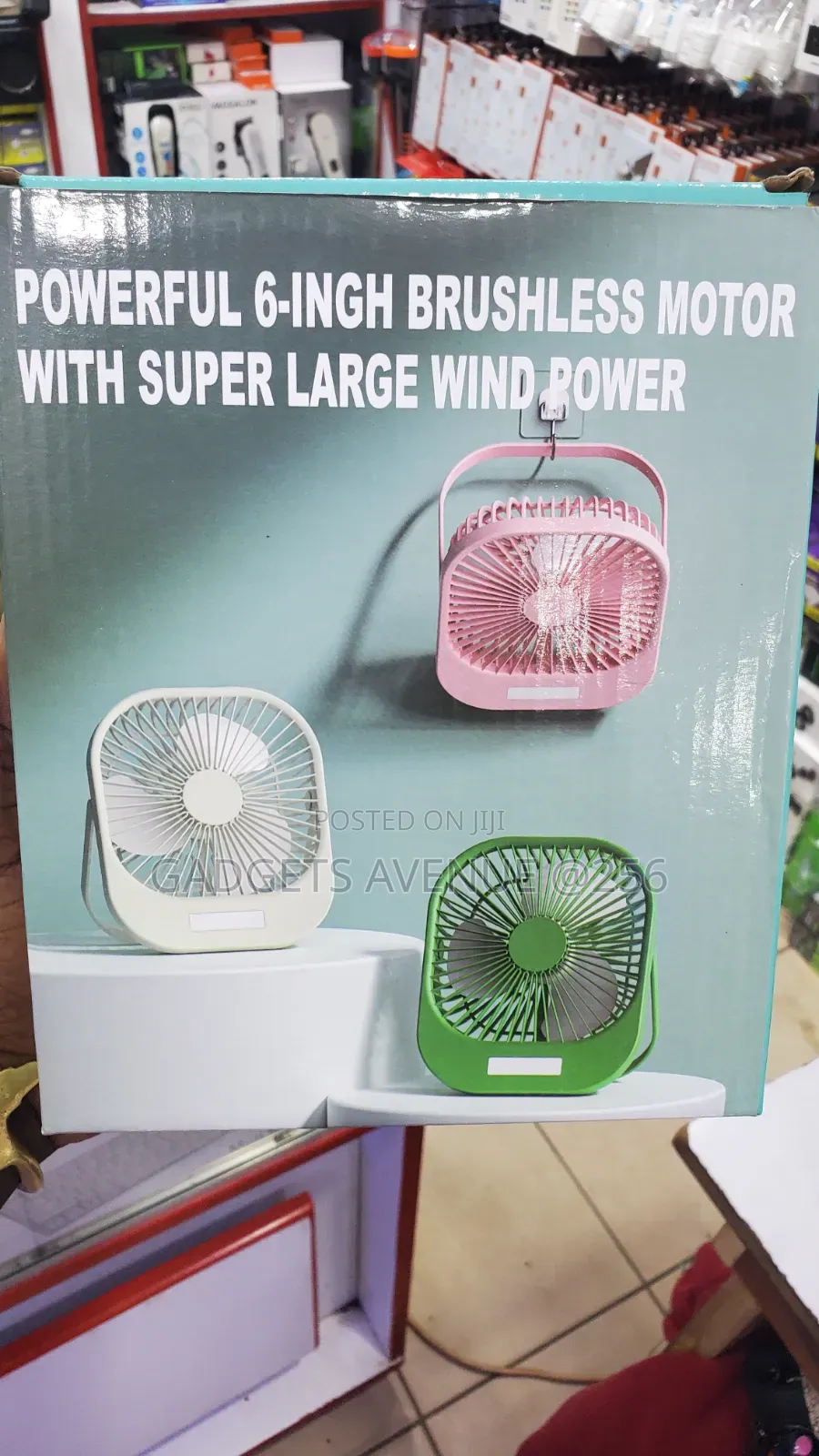 Compact Fan With Led, a Portable, Rechargeable Device