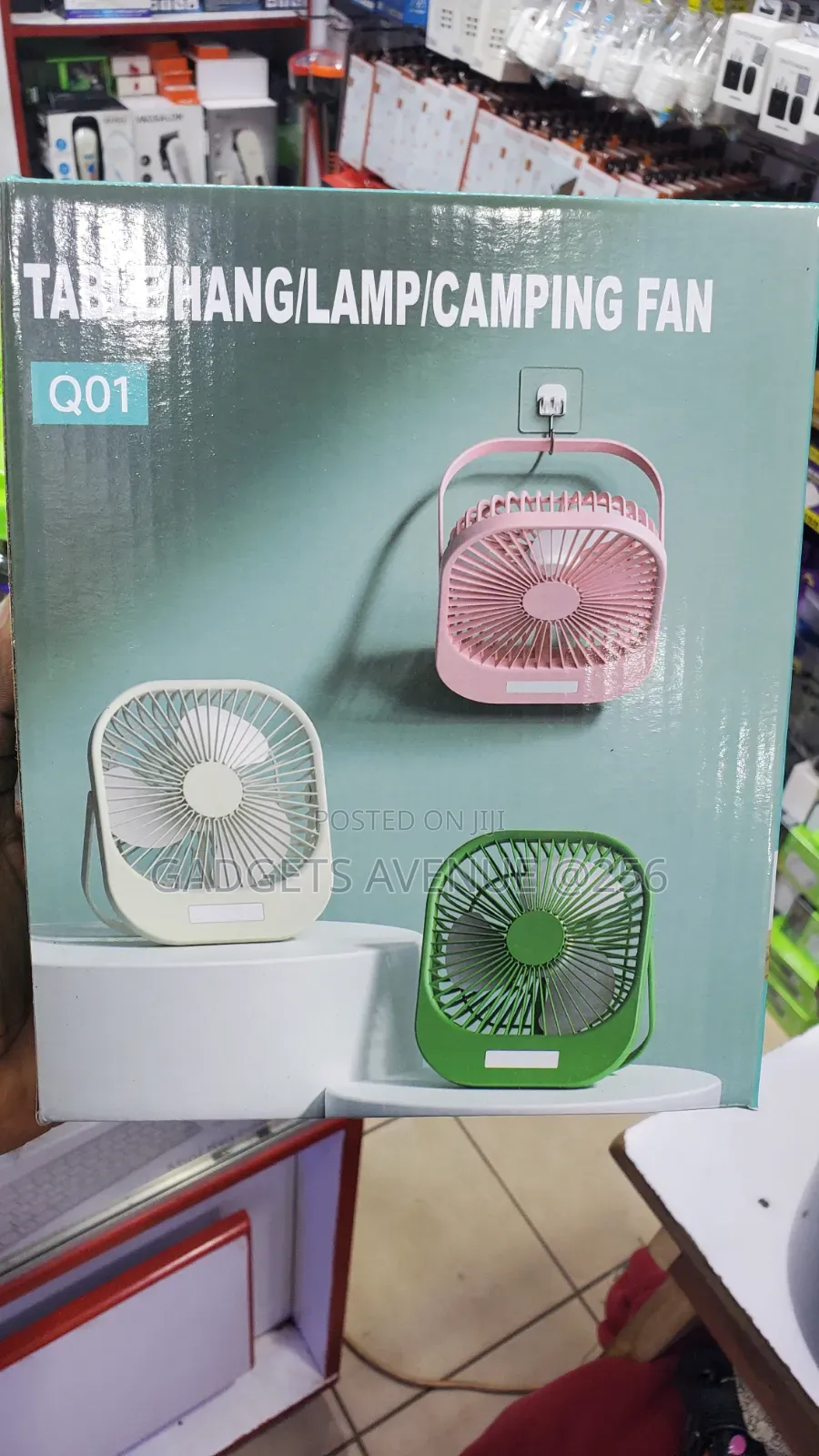 Compact Fan With Led, a Portable, Rechargeable Device