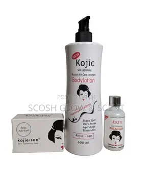 Kojic Skin Lightening 3-Piece Treatment Set (Lotion, Soap Serum)