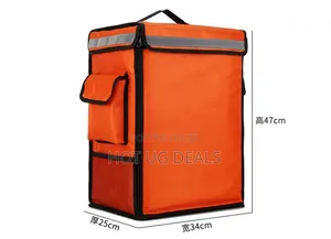 Insulated Food Delivery Backpack With Reflective Safety Strip