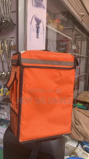 Insulated Food Delivery Backpack With Reflective Safety Strip