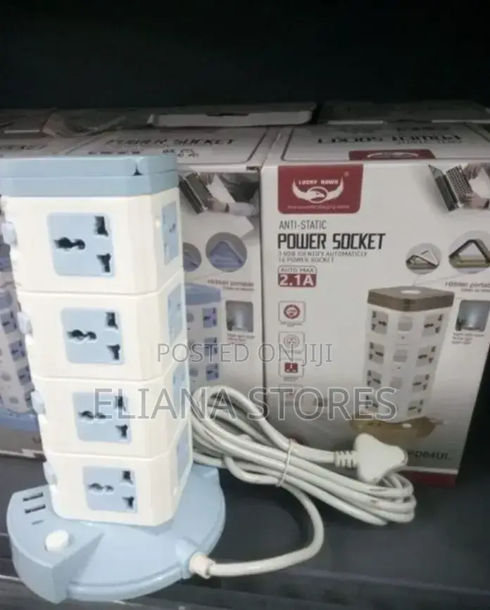 Lucky Hawk Vertical Tower Power Socket Extension.
