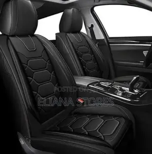 5 Seater Car Seat Cover Leather Black