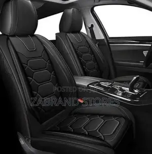 5 Seater Car Seat Cover Leather Black