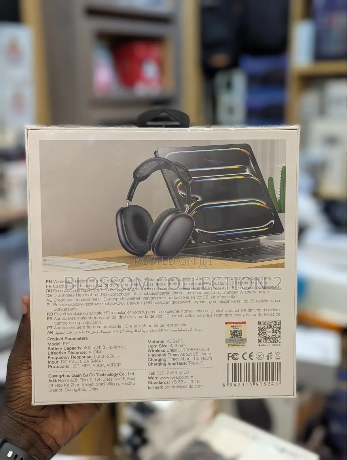 Yesido Wireless Headphones Ep14