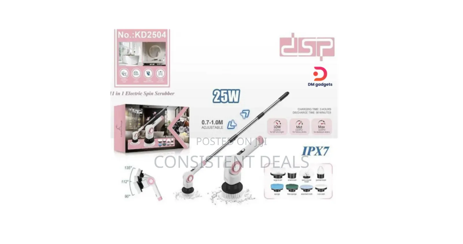 11in1 Electric Cleaning Brush – Spin Scrubber