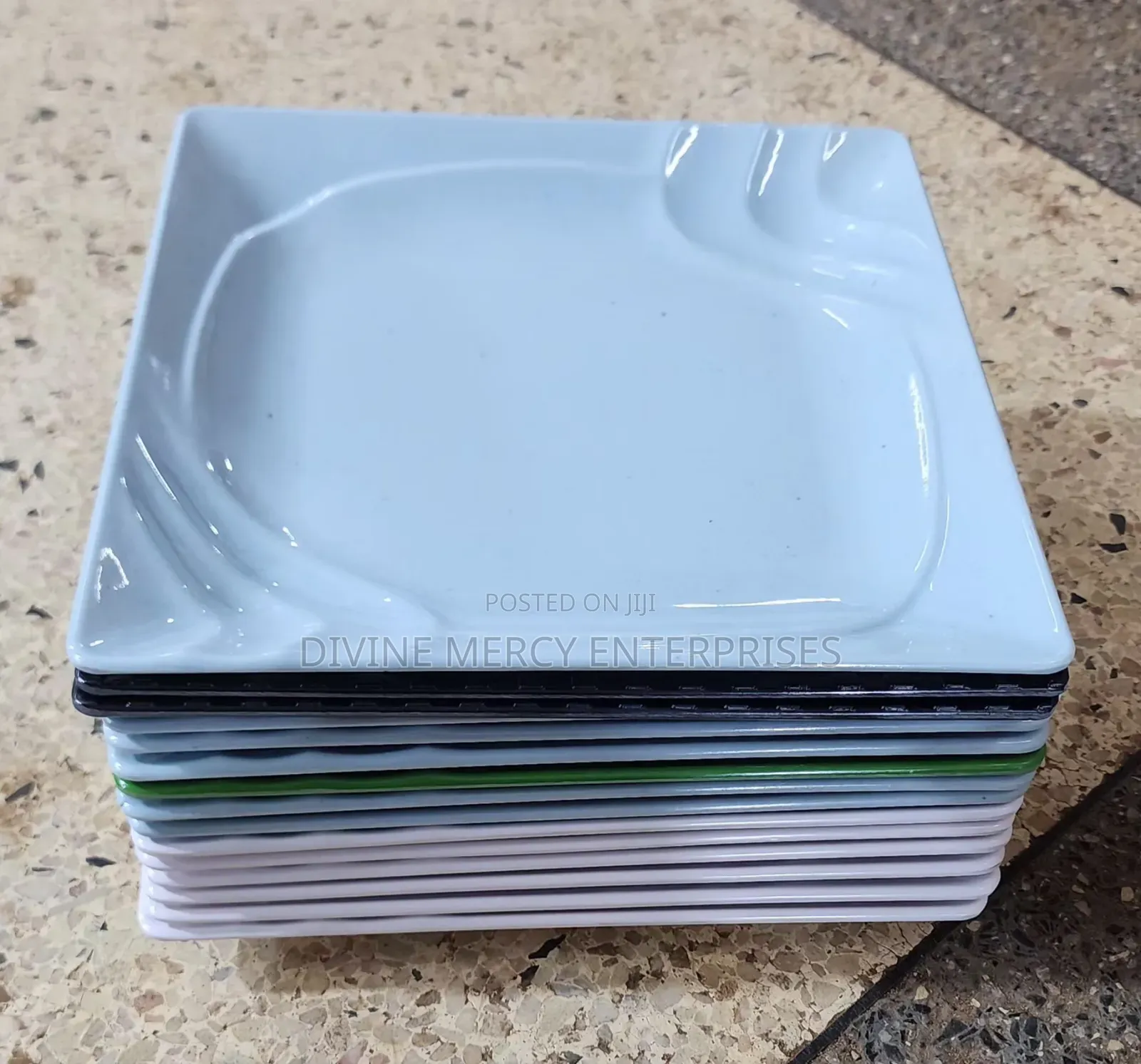 Docorative Melamine Plates (12pcs)