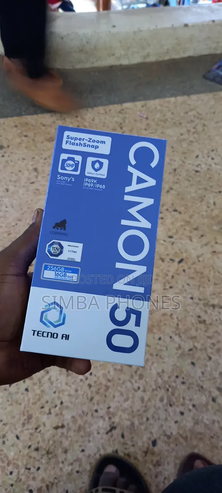 New Tecno Camon 50 256 GB Black