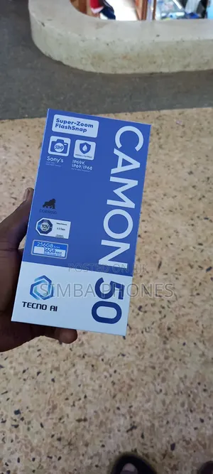 New Tecno Camon 50 256 GB Black