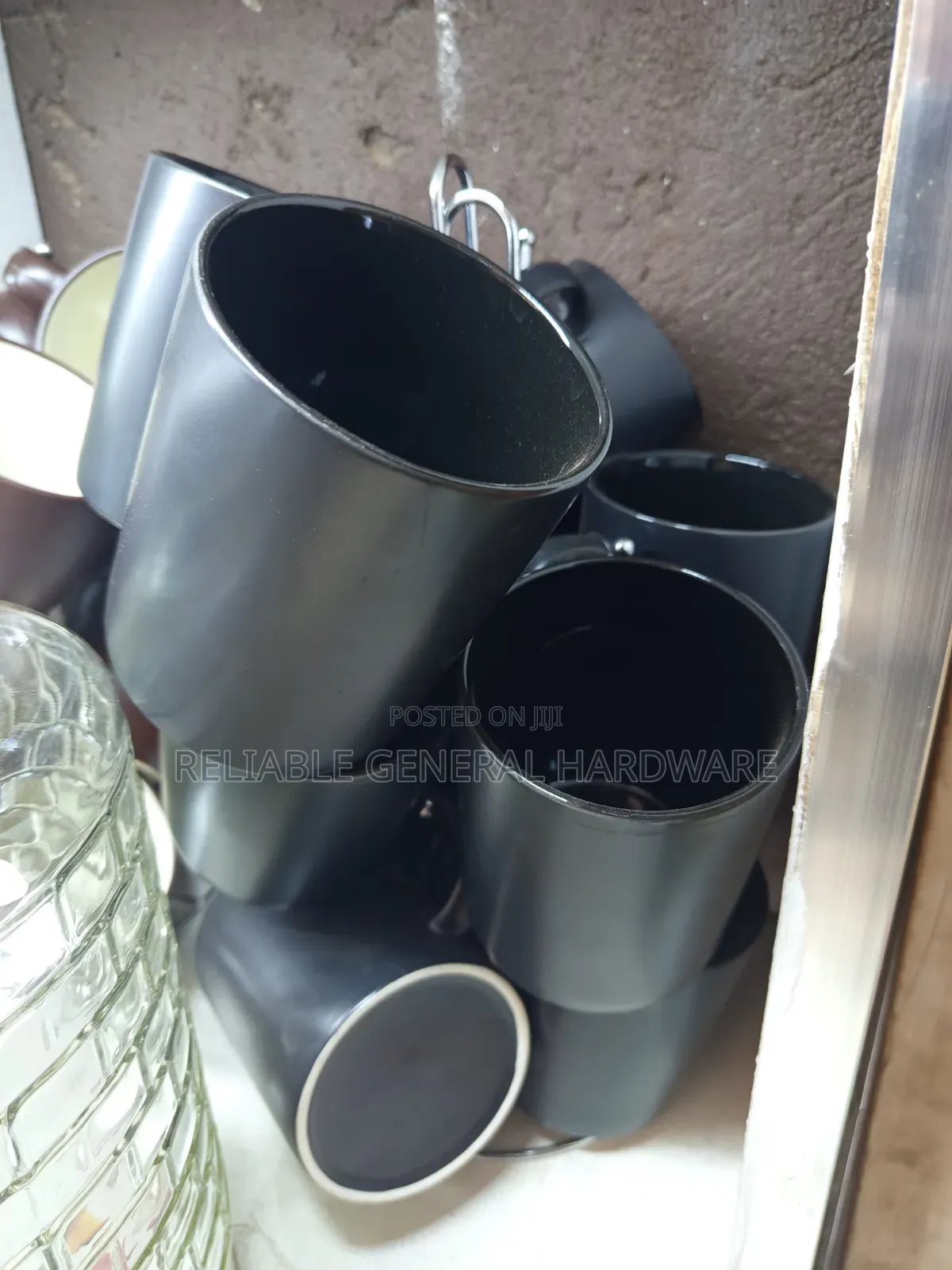 Black Ceramic Cups 12pieces