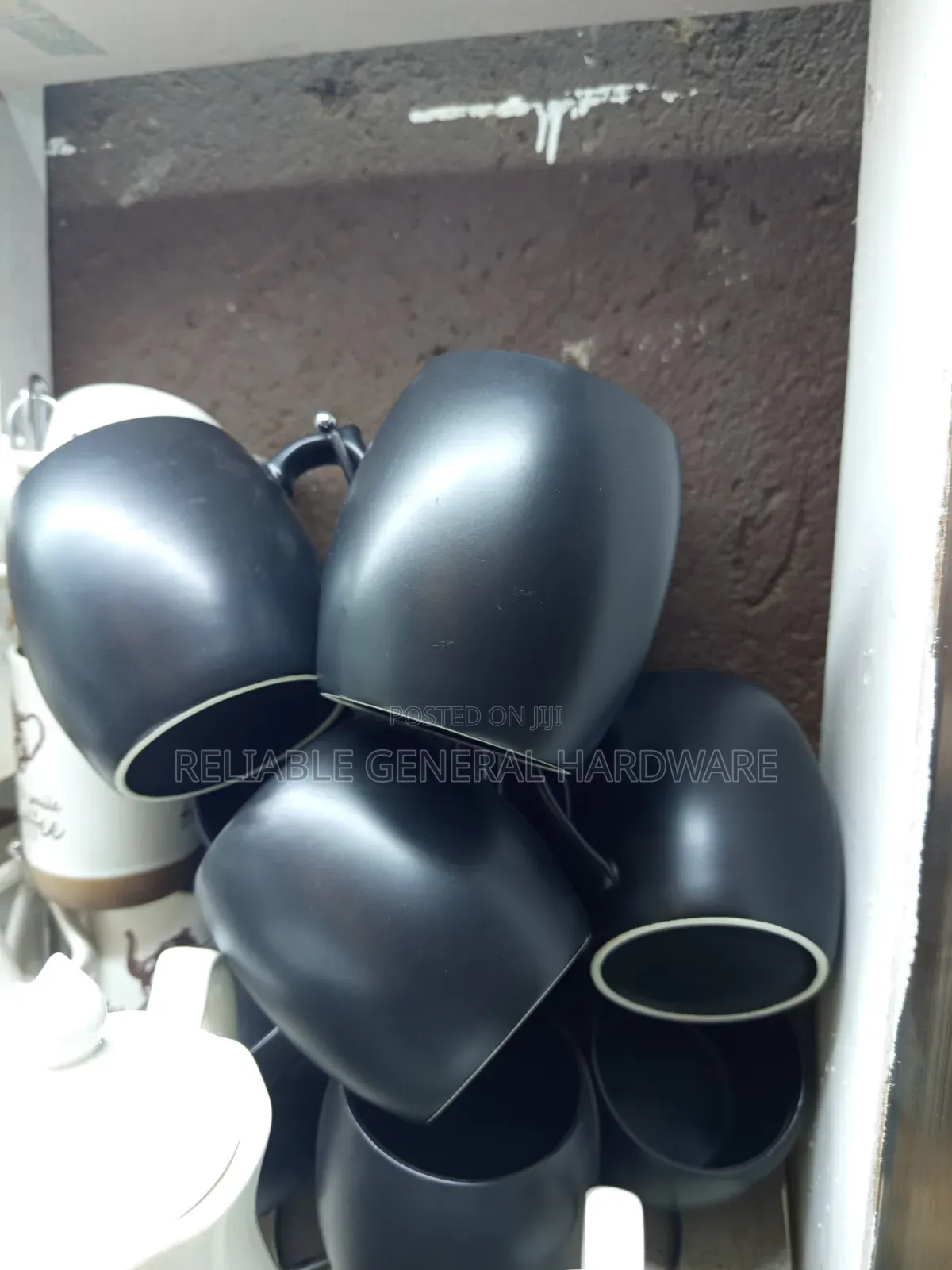 Black Ceramic Cups 12pieces