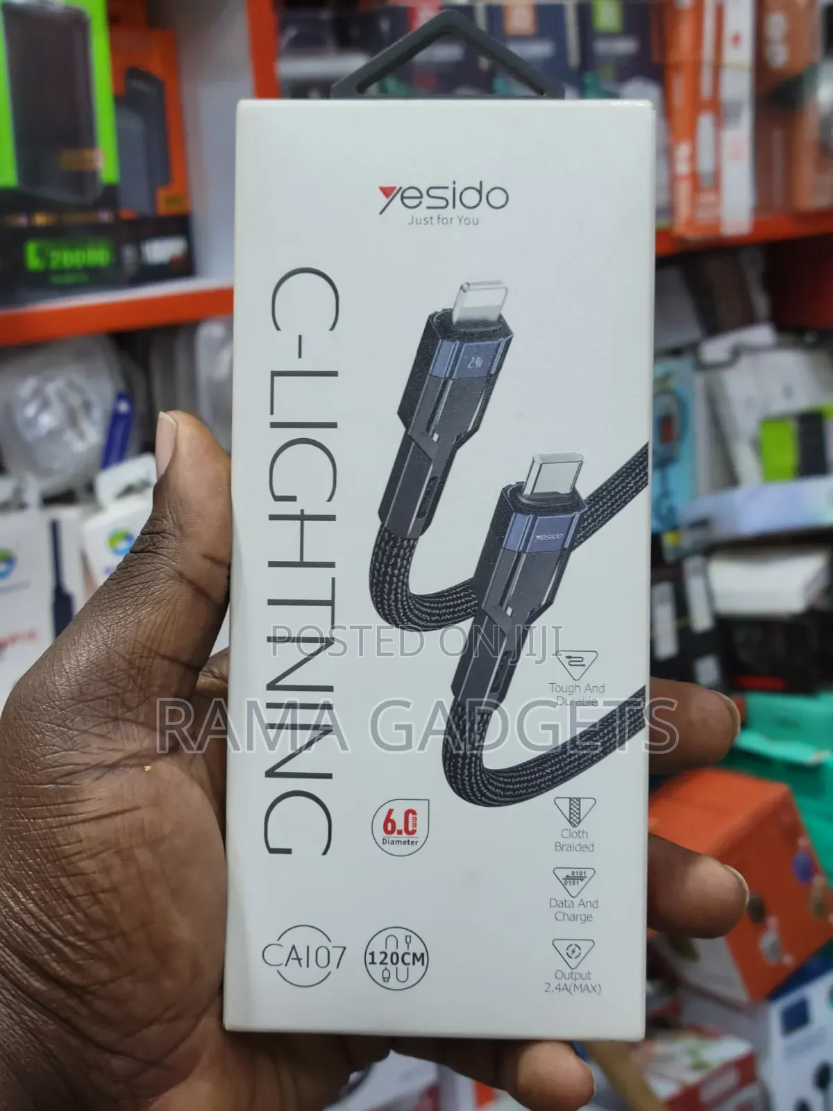 Yesido Ca107 Type-C to Lightning Data Cable