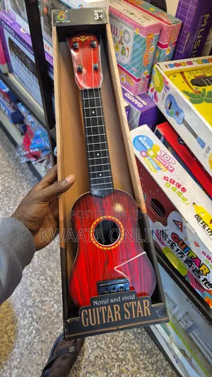 Guitar Toy, 4 Strings Acoustic Musical Instrument for Kids, 22 Cm9