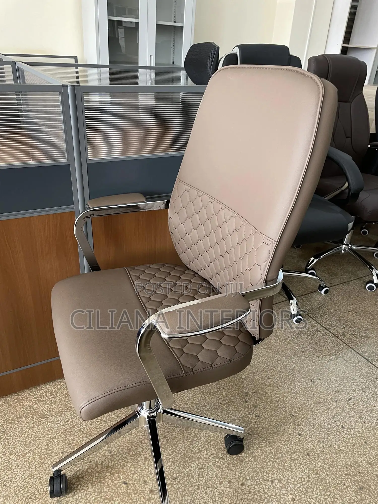 Leather Rotating Chair