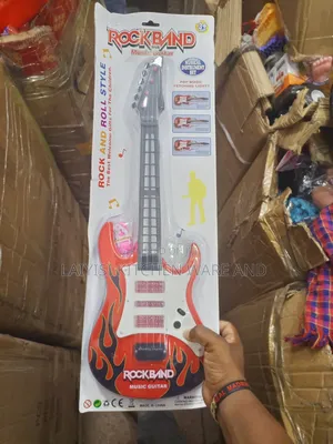 Battery Operated Musical Guitar For Kids (Red)