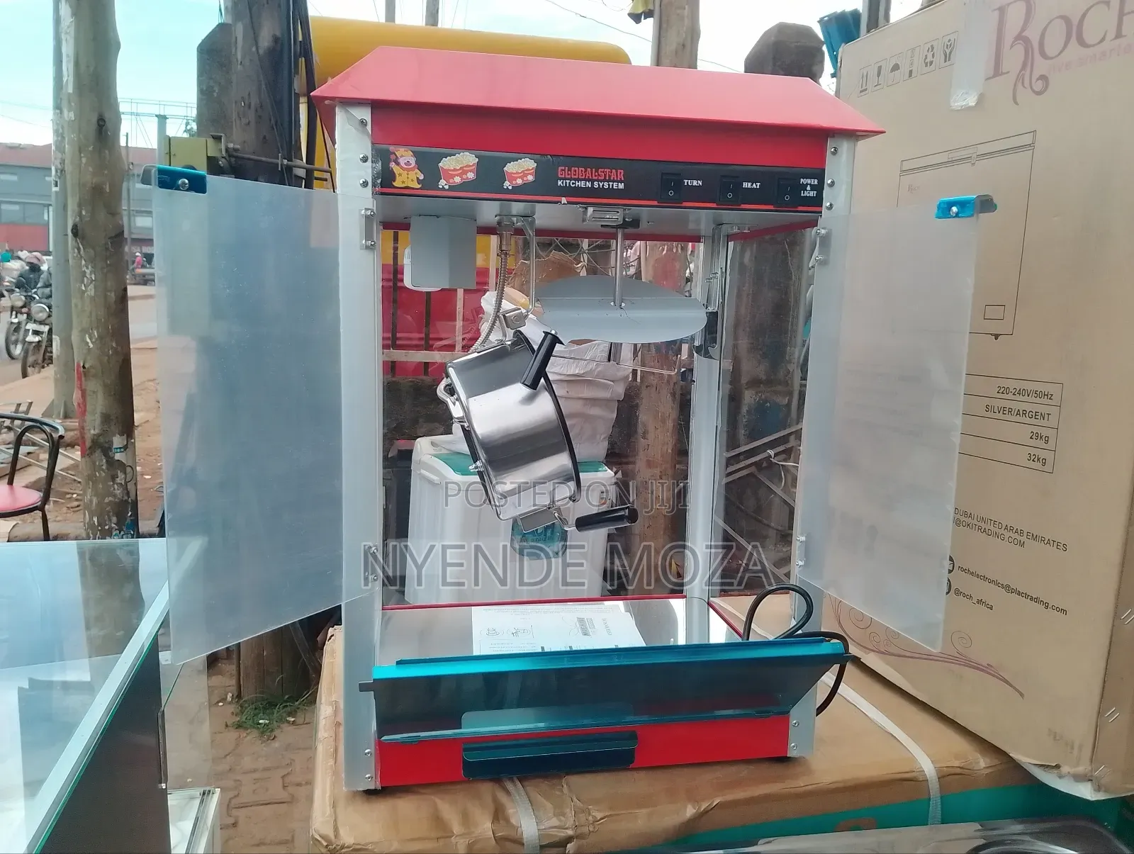 Imported Popcorn Machine.