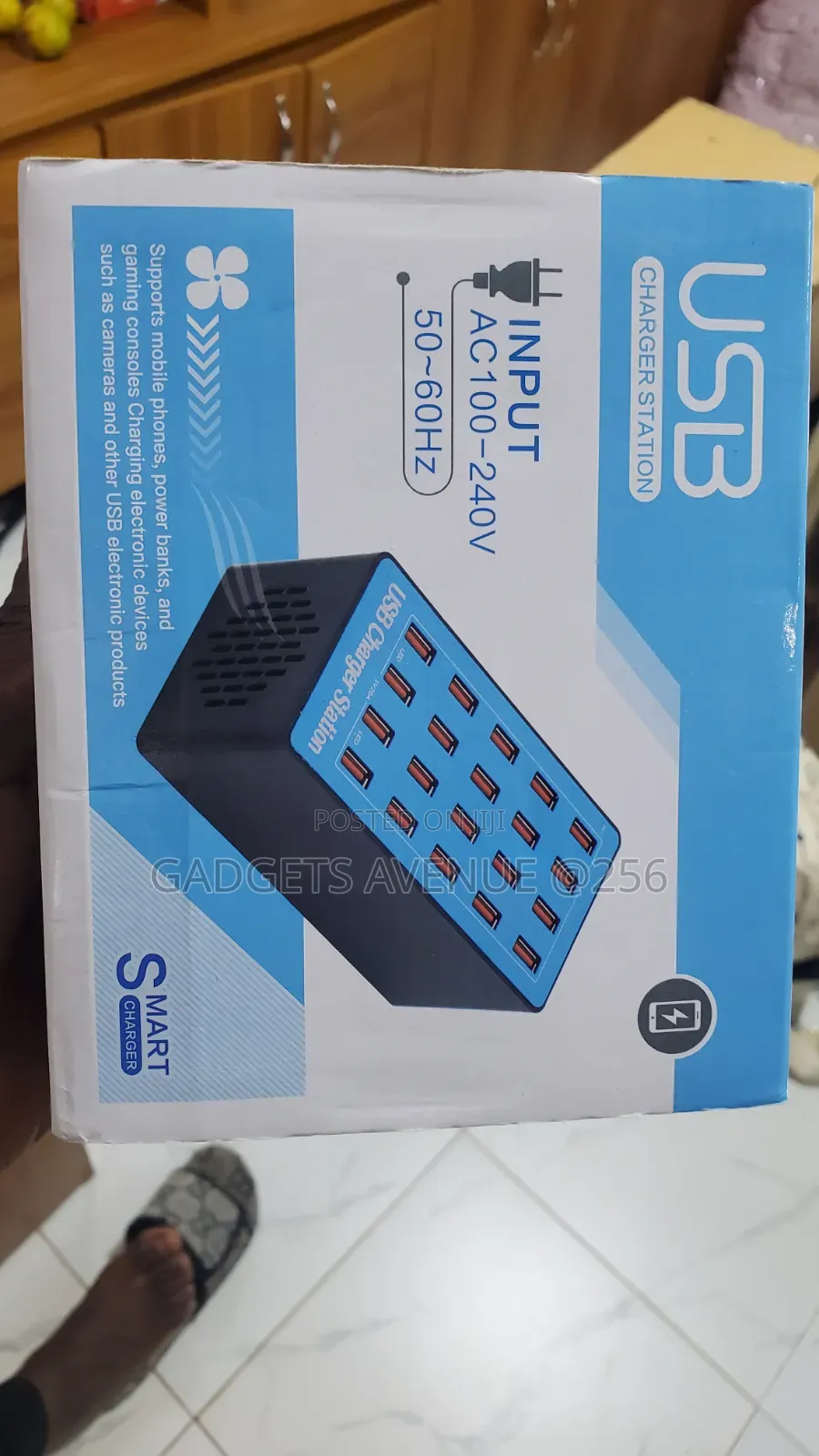 20-Port Usb Charger Station for Simultaneously Charging Multiple