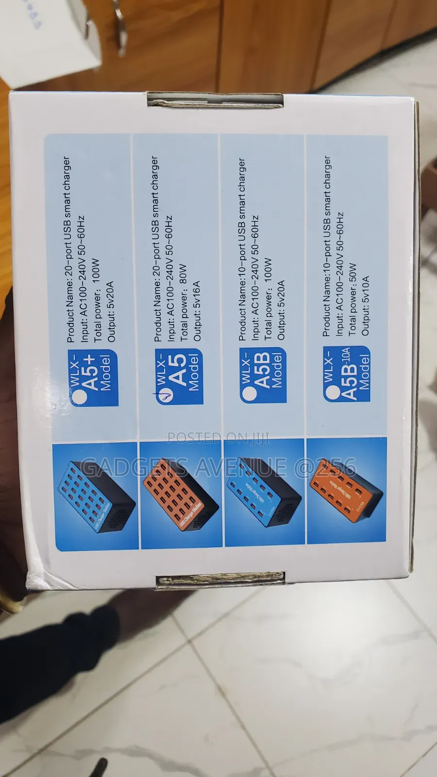 20-Port Usb Charger Station for Simultaneously Charging Multiple