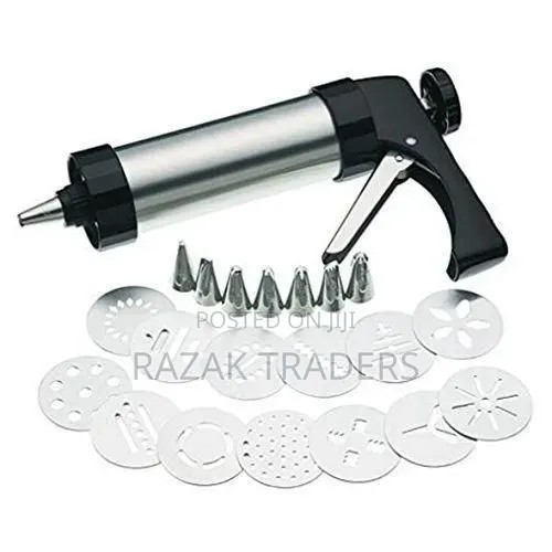 Cookie Press and Icing Set- Silver