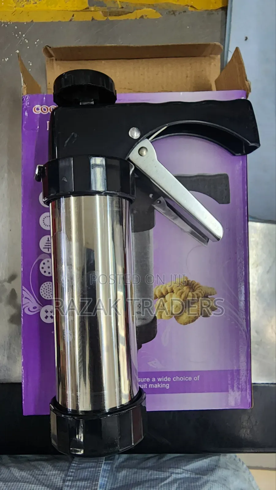 Cookie Press and Icing Set- Silver
