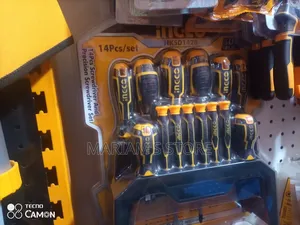 Ingco 14-Piece Screwdriver and Precision Screwdriver Set With Handlle
