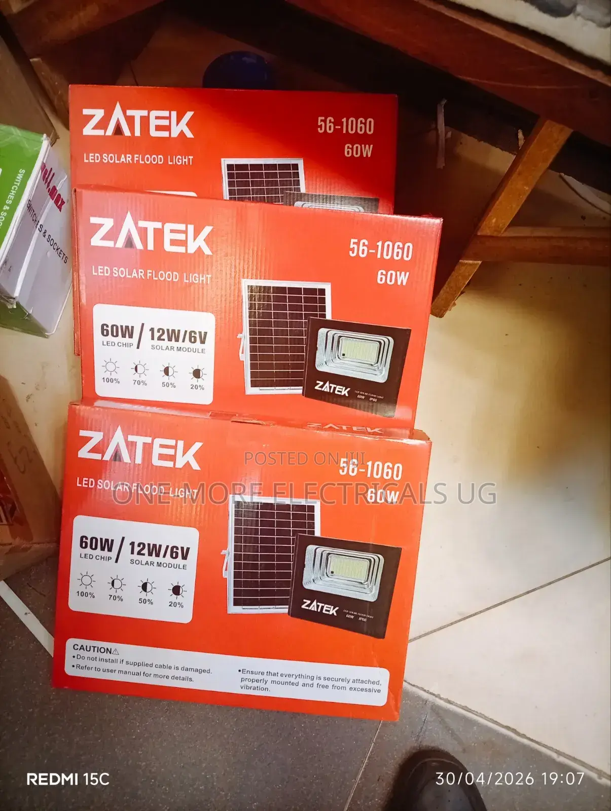 Zatek Solar Floodlight