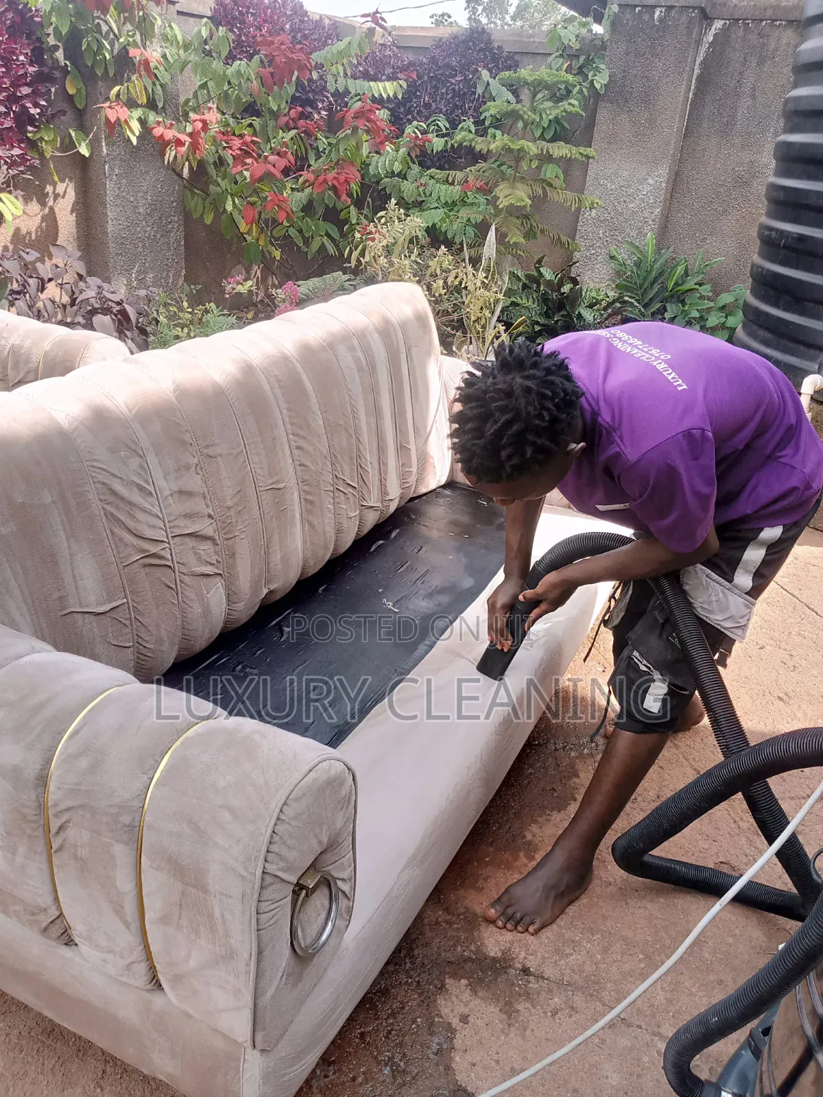 Sofa Set Cleaning in Akright Entebbe
