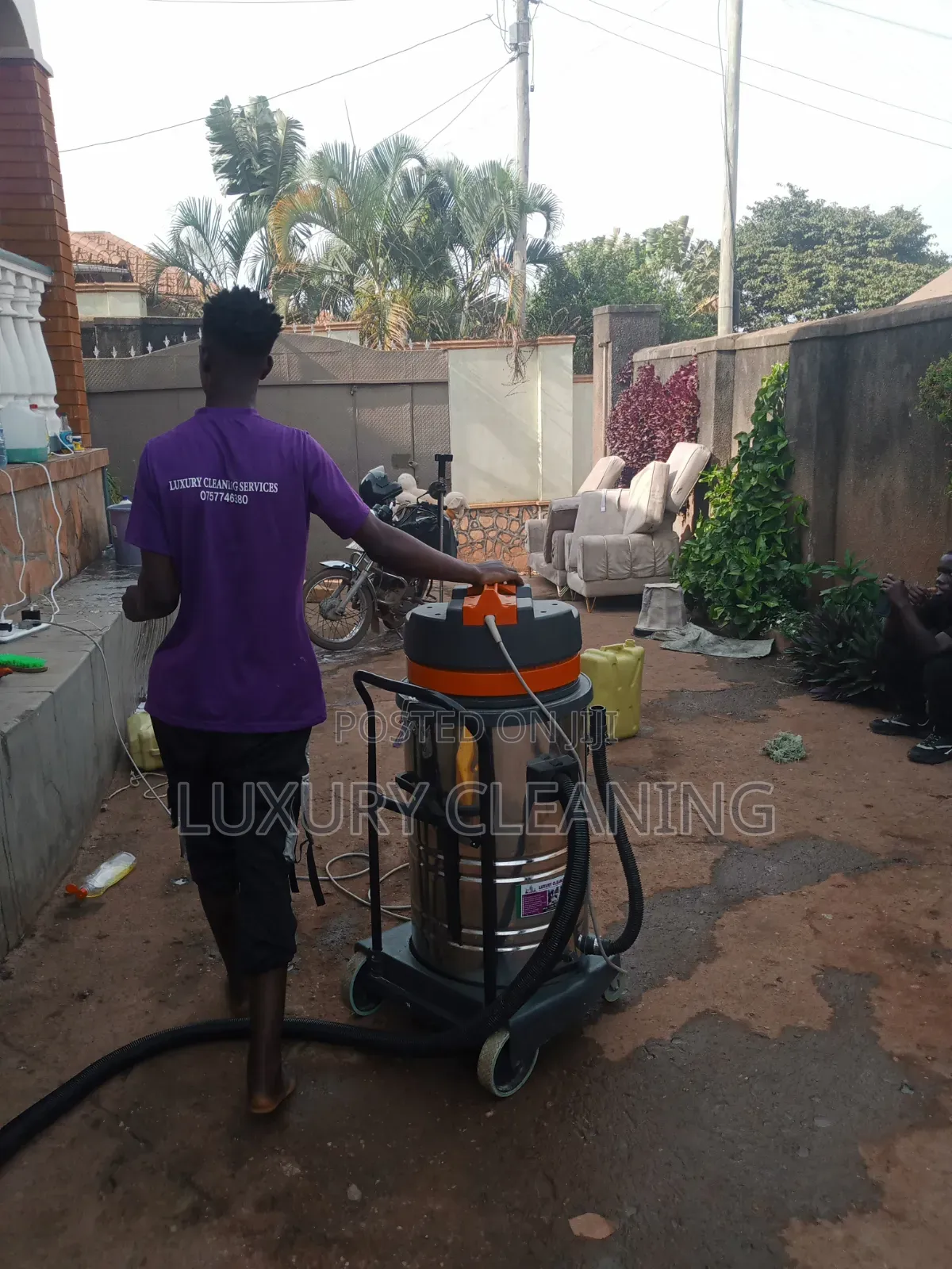 Sofa Set Cleaning in Akright Entebbe