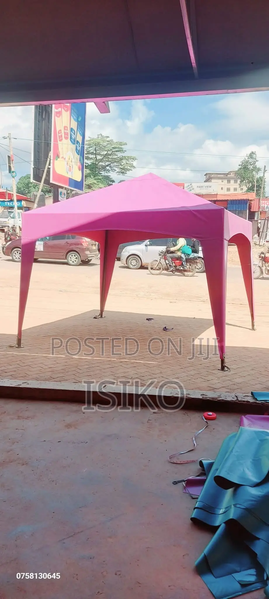 3m by 3m Brown Gazebo Tent