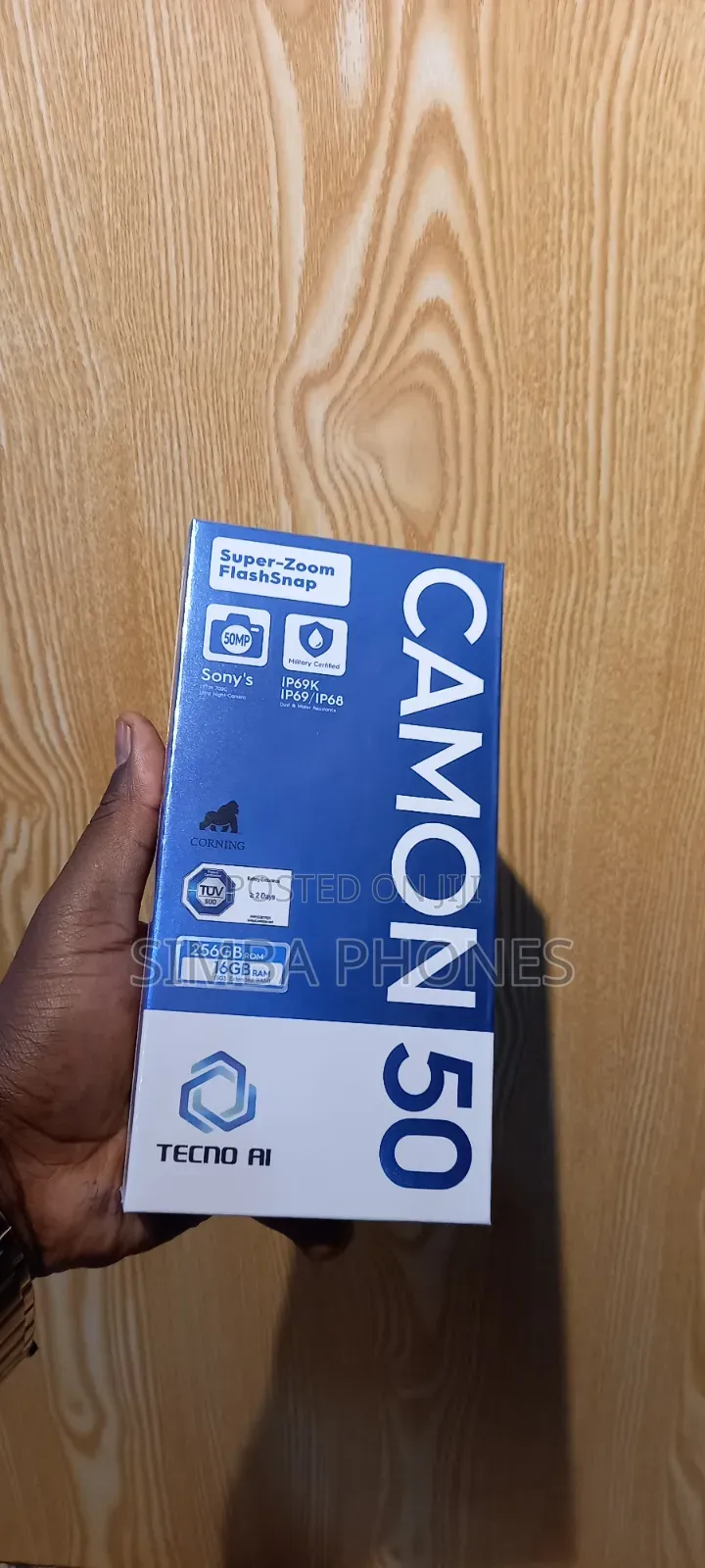 New Tecno Camon 50 256 GB Blue