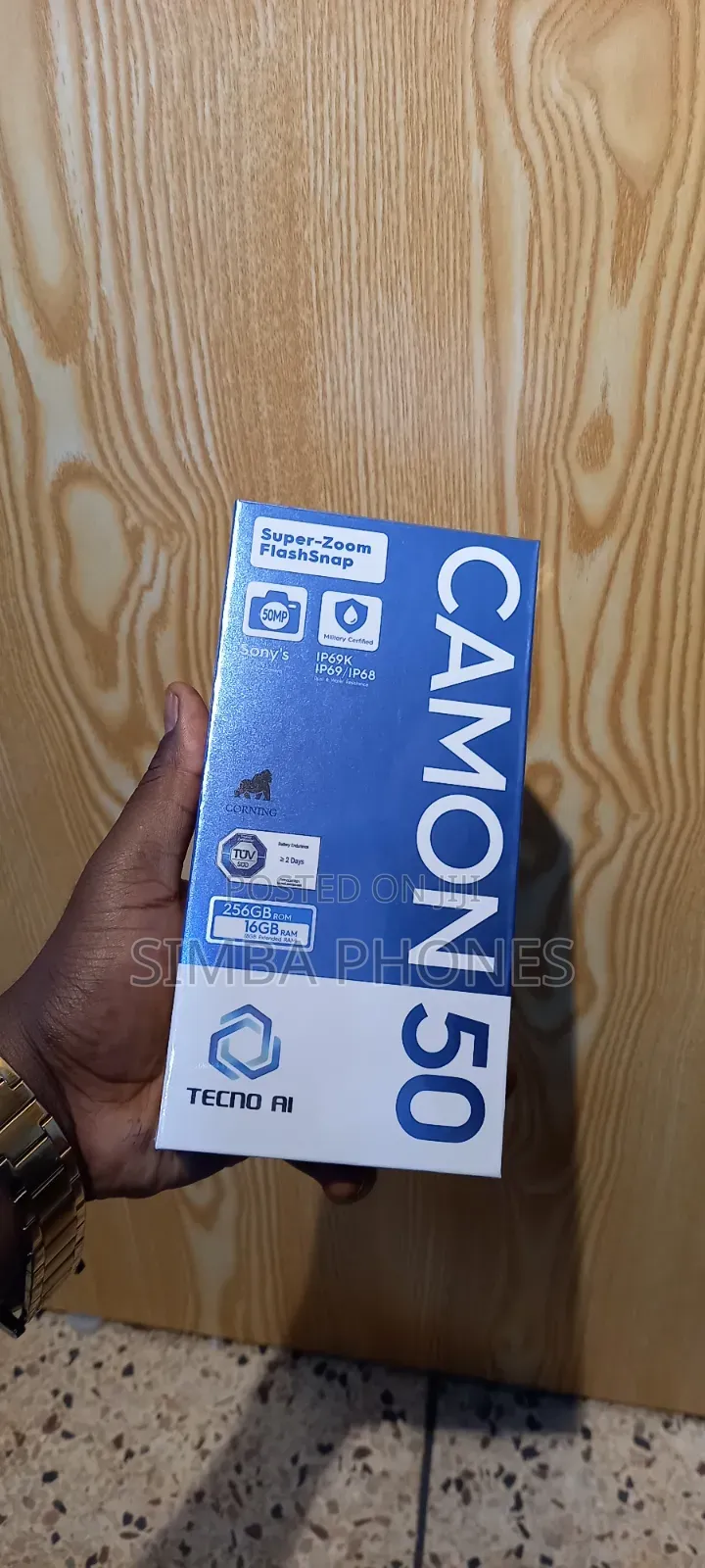 New Tecno Camon 50 256 GB Blue