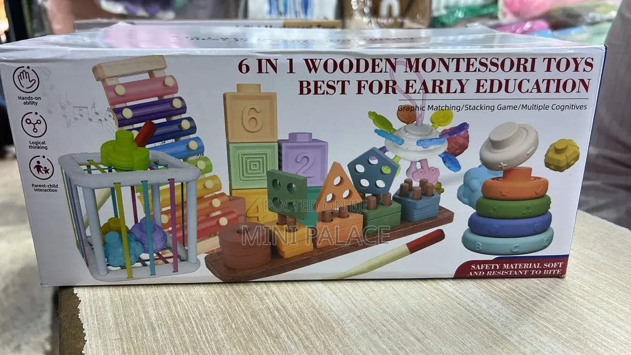 6 in 1 Montessori Baby Play Set