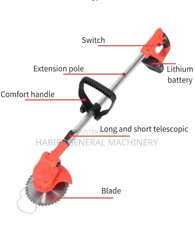 Edon Cordless/Battery Powered/Electric Brush Grass Cutter