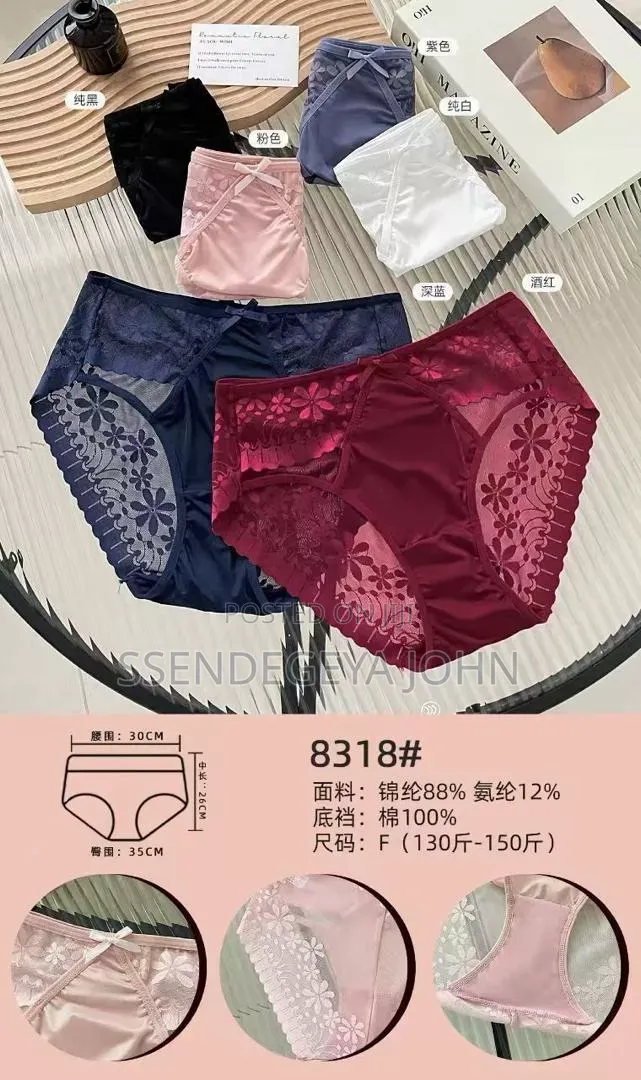 High-Waisted Women's Lace Tummy Control Panties