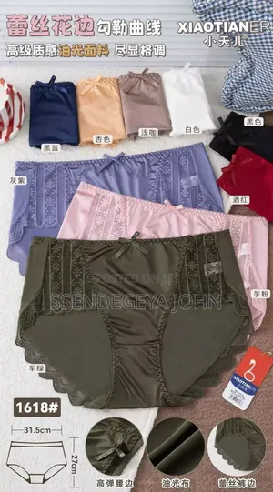 High-Waisted Women's Lace Tummy Control Panties