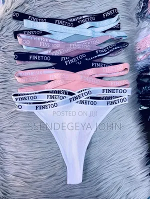 Finetoo Branded Cotton Thong Panties for Women