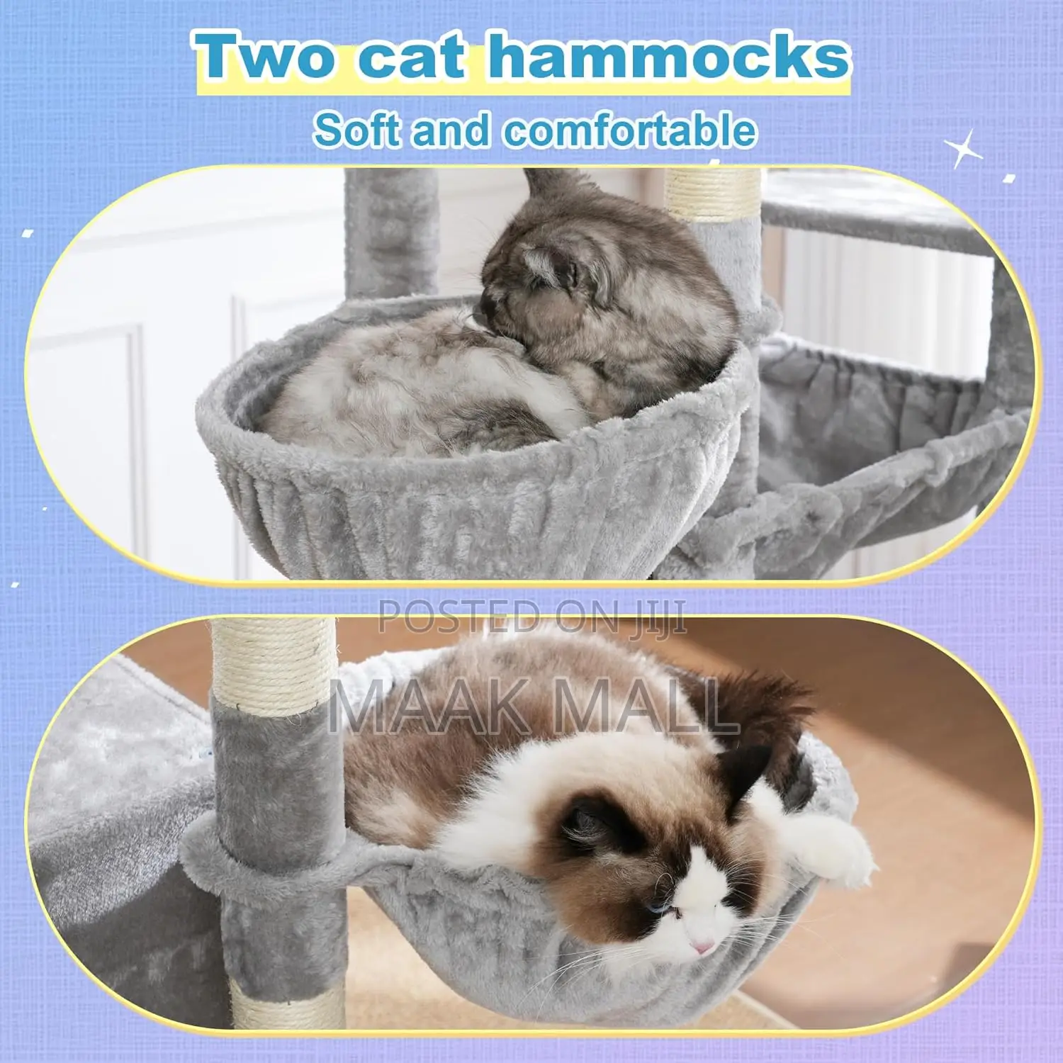 Cat Tree Tower, Scratching Posts With Extra Large Platform