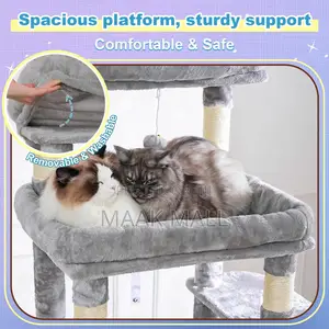 Cat Tree Tower, Scratching Posts With Extra Large Platform