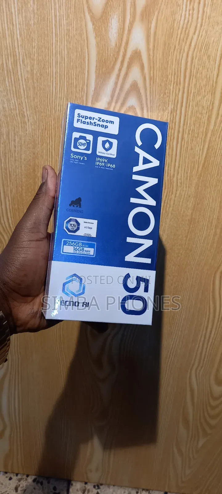 New Tecno Camon 50 256 GB Silver