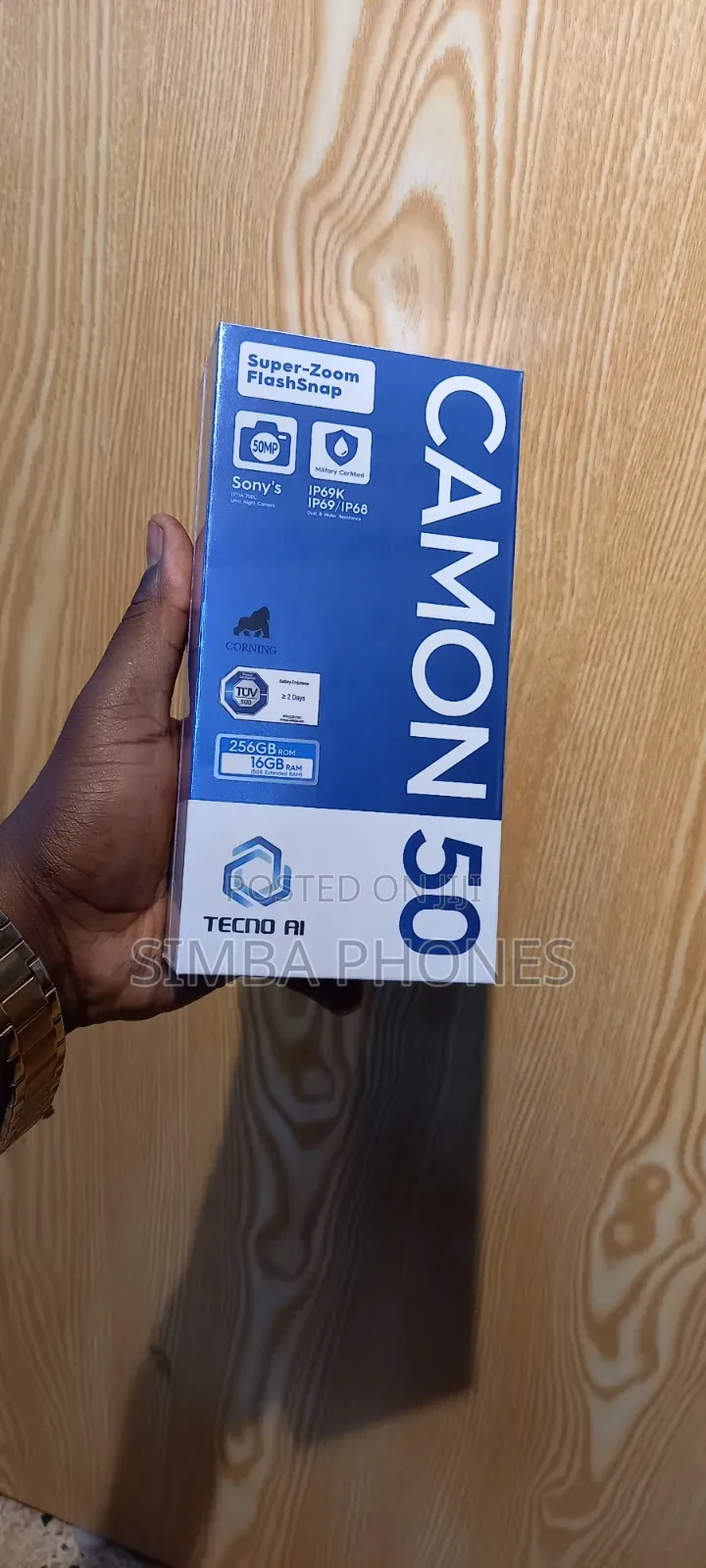 New Tecno Camon 50 256 GB Silver