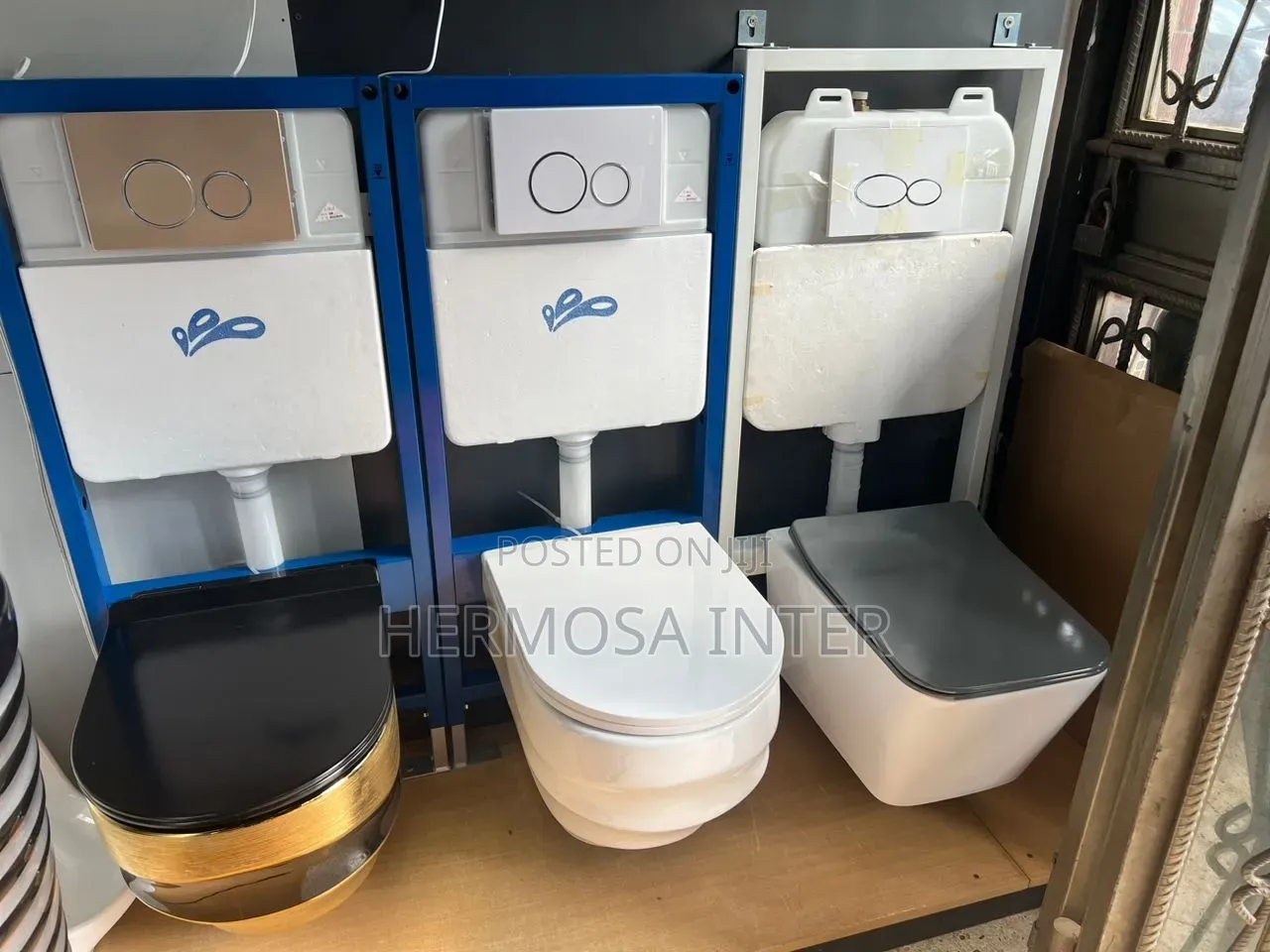Concealed Toilet Seats, Designed Wall Hung Mounted