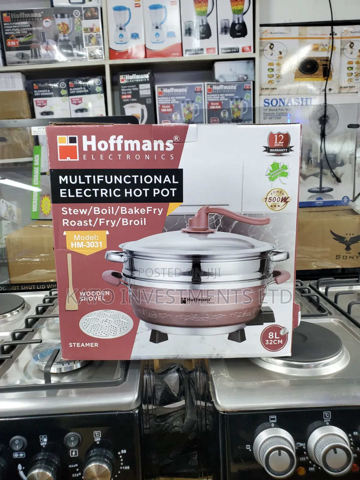 Multi Cooker Pot 8l With Steamer and Shovel