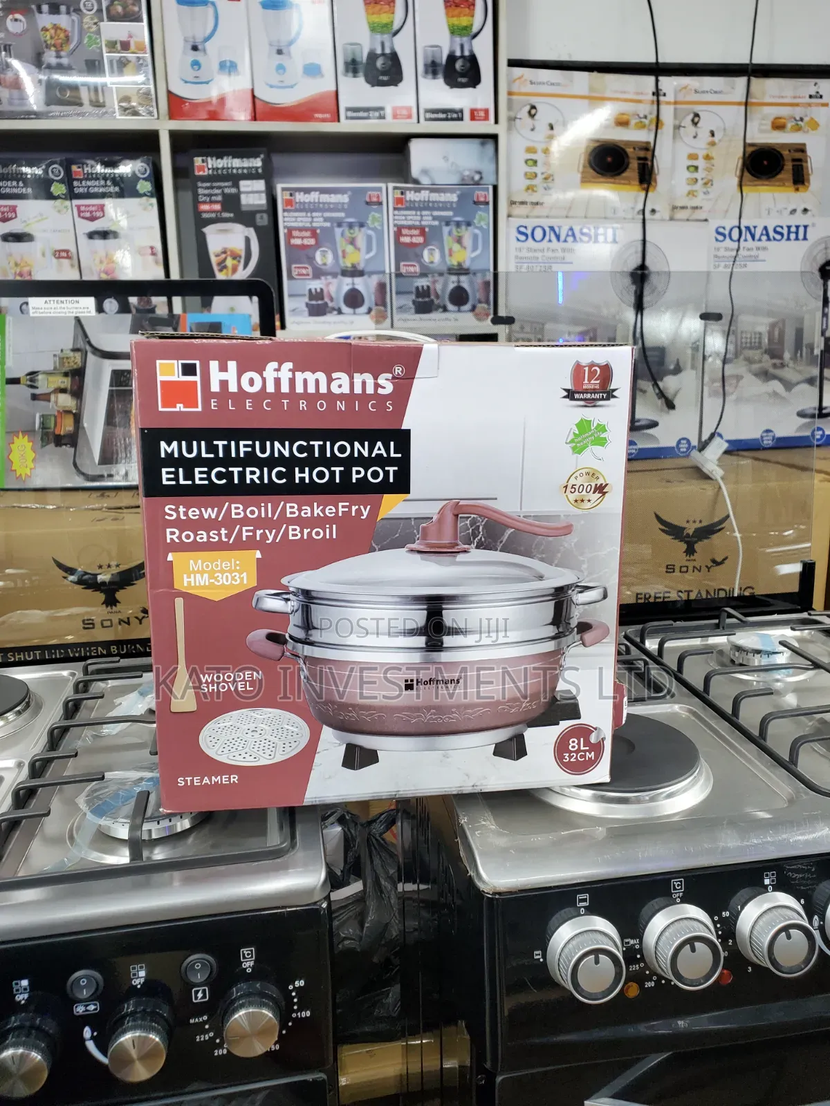 Multi Cooker Pot 8l With Steamer and Shovel