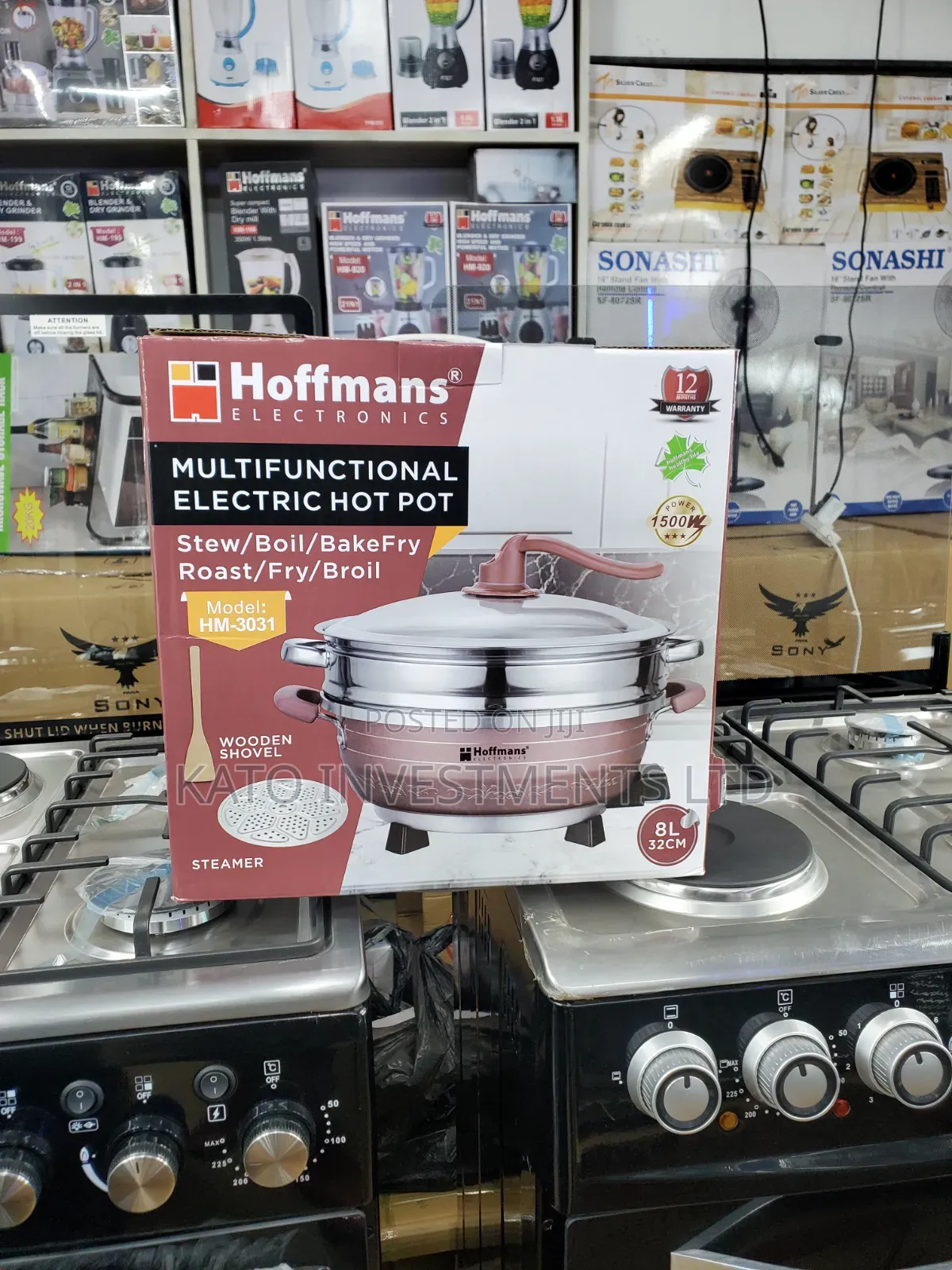 Multi Cooker Pot 8l With Steamer and Shovel