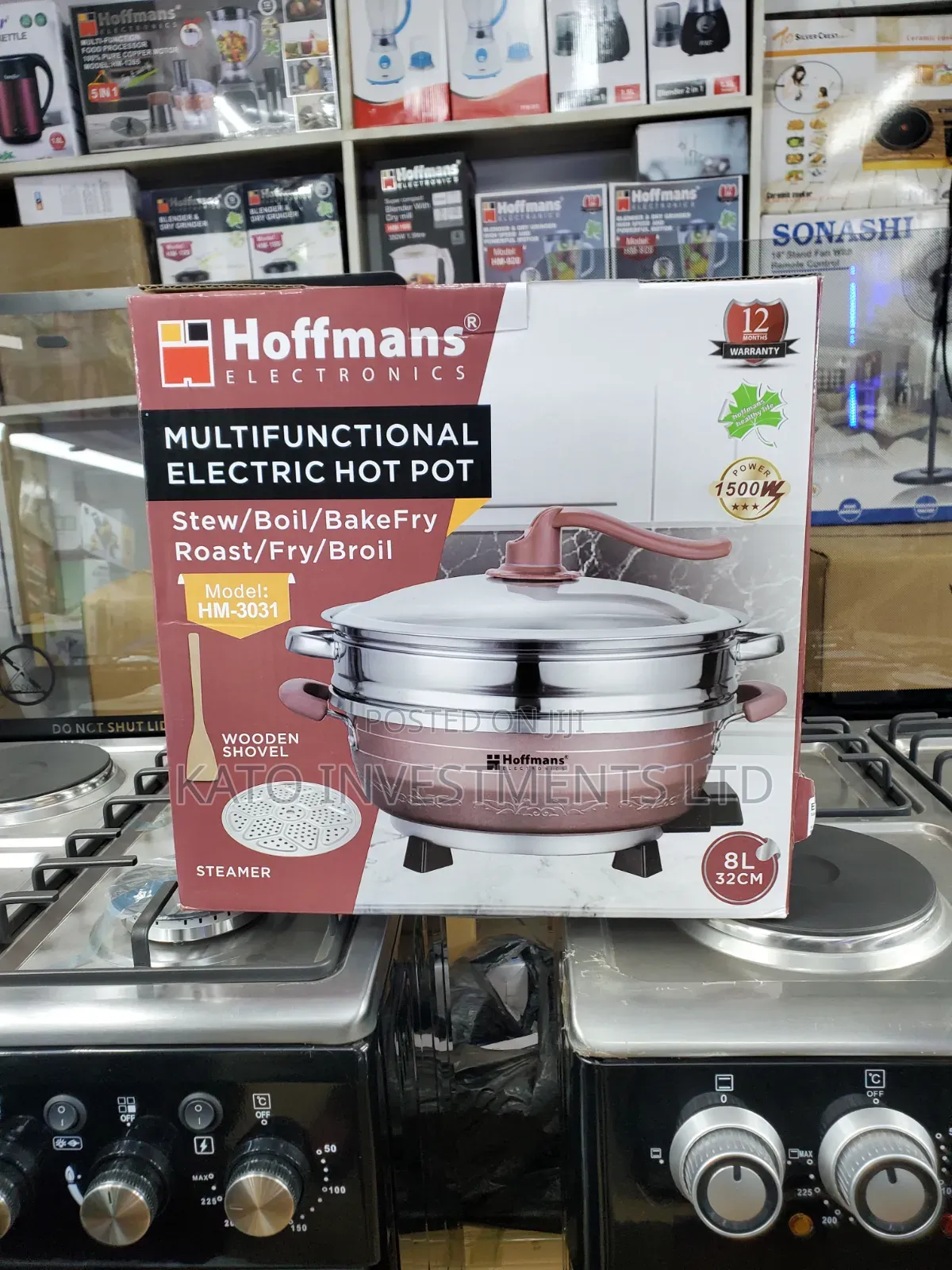 Multi Cooker Pot 8l With Steamer and Shovel