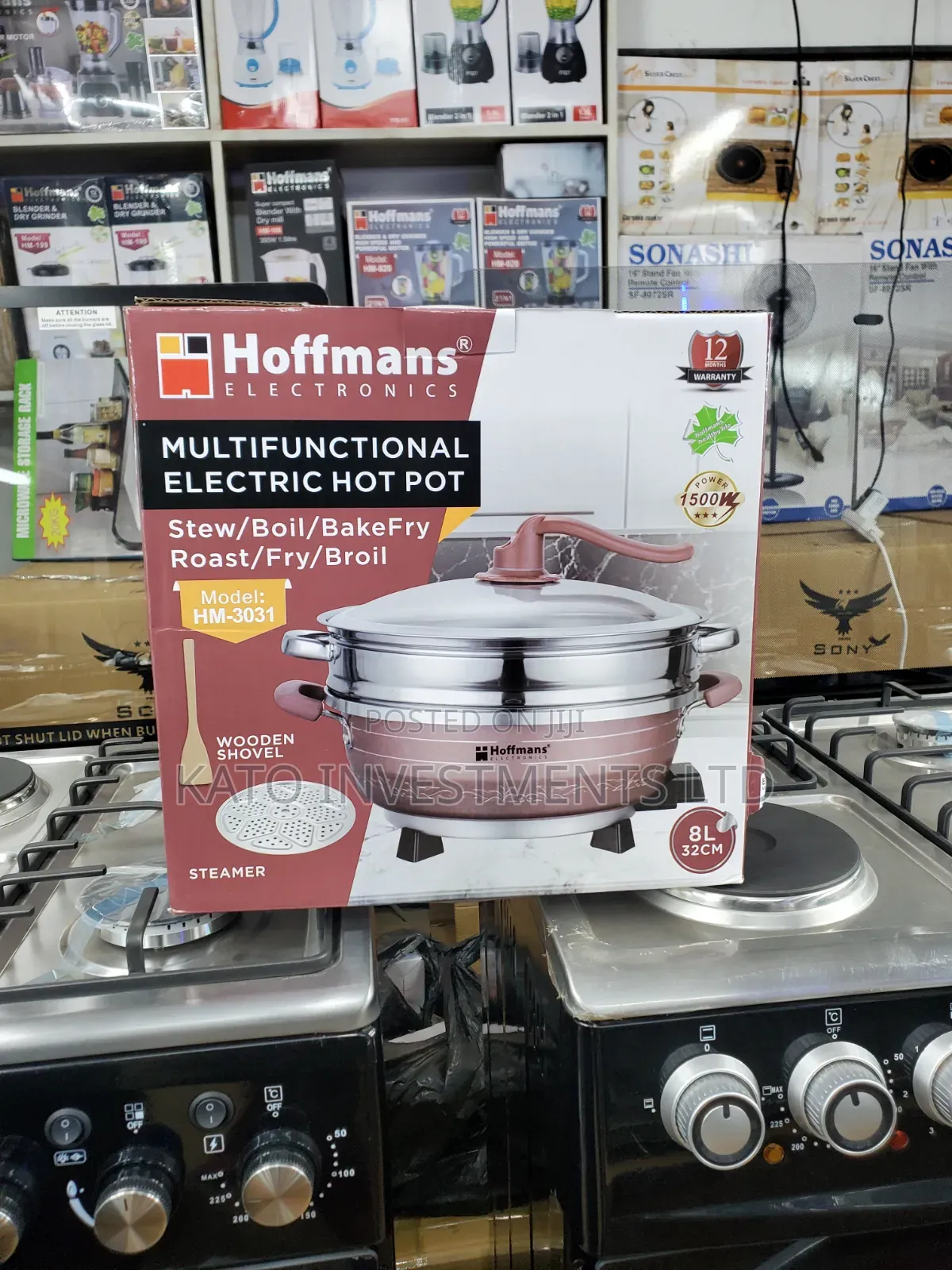 Multi Cooker Pot 8l With Steamer and Shovel