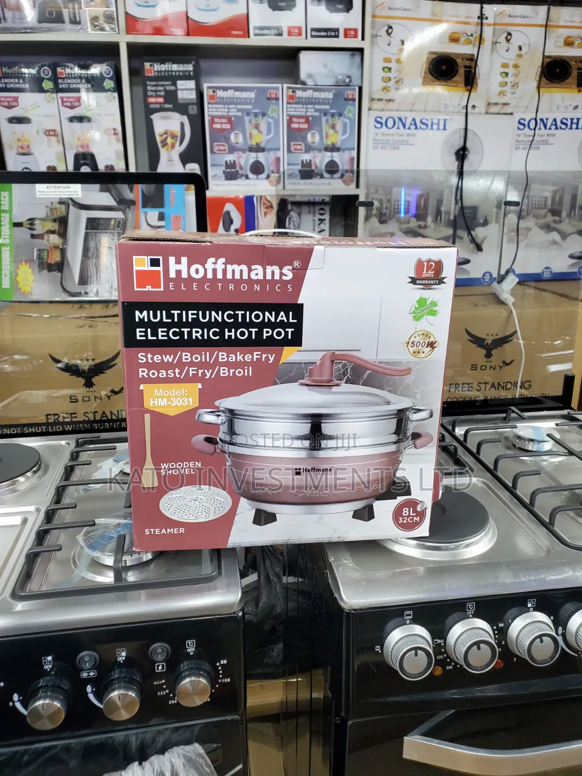Multi Cooker Pot 8l With Steamer and Shovel