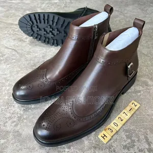 Men's Formal Classic Boots _Black Brown